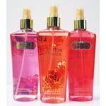 Victoria's Secret 3-pack Fragrance Mist Passion Struck/pure Daydream/forever Pink Transparent