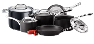 Circulon Infinite Cookware Set Black Hard Anodised Aluminium Pans - Pack of 6