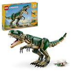 LEGO Creator 3-en-1 Le T-Rex - Dinosaure Jouet à Transformer en Tricératops ou en Ptérodactyle - Set de Construction pour Enfants Garçons et Filles - Cadeau pour Les Fêtes ou Un Anniversaire 31151
