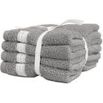 Gant Home-Premium Håndklæder 30x30 cm 4-pak, Concrete Grey