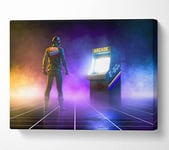 Ready To Enter The Game Canvas Print Wall Art - Medium 20 x 32 Inches