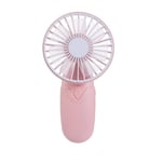 Mini Pocket Fan Cool Air Hand Held Cooler Cooling Fans Power By 2x AAA Battery 149x48x80mm-Pink