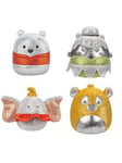 Squishmallows Original Squishmallows Disney 4 Pack - Winnie the Pooh, Tinkerbell, Simba, Dumbo, One Colour
