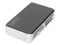 DIGITUS - Kortläsare - allt-i-ett (MS, MS PRO, MMC, SD, xD, MS PRO Duo, miniSD, CF, RS-MMC, MMCmobile, microSD, MMCplus, MMCmicro, SDHC, MS Micro) - USB 2.0