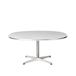 Fritz Hansen - A203 Supercirkulär Soffbord, 100x100 cm, Laminat, White - Soffbord - Arne Jacobsen,Piet Hein - Vit - Metall/Trä