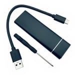 Le noir - Adaptateur de disque dur externe SSD M.2 NGFF vers USB 3.1, boîtier avec câble USB type C, petit co