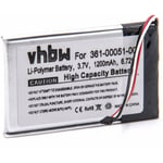 vhbw Batterie compatible avec Garmin Nüvi 2660, 2669LMT, 2669, 2660LMT GPS, appareil de navigation (1200mAh, 3,7V, Li-ion)