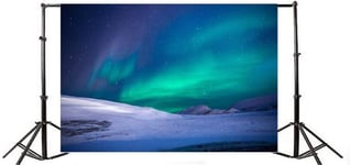 HD 7x5ft Arctic Aurora Backdrops Icefield Snow Exploration Adventure Background for Photography Vinyl Starry Sky Baby Girls Portraits Video Photo Shoot Studio Props