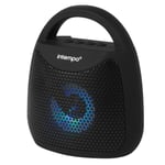 Intempo EE5913BLKSTKEU7 Tempo Mini LED Carry Speaker, Colour Changing Lights, Portable, 25 m Wireless Range, 5 W