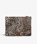 The Case Factory Small Clutch Pony Mini Leopardo White