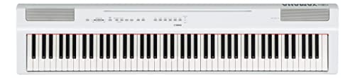 Yamaha P-125a piano numérique avec 88 touches – Compact, transportable et élégant – Compatible avec l'application Smart Pianist – Blanc