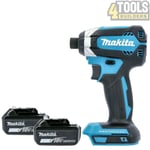 Makita DTD153Z 18V LXT Brushless Impact Driver With 2 x 5.0Ah Batteries