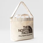 The North Face Adjustable Cotton Tote Bag Weimaraner Brown Large Logo Print (81BR R17)