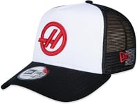 Haas F1 Team New Era A-Frame Trucker Baseball Cap Hat White Free UK Shipping