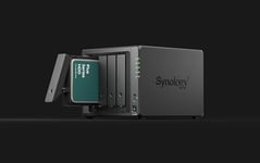 Synology DS923+ Station de Disque NAS à 4 Baies (AMD Ryzen™ 4 Threads R1600 Dual-Core 4 Go de RAM 2 x RJ-45 1 GbE Port LAN), 32 to avec 4 x HAT3310-8T