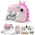 HiMont Kids Camera Instant Print, Digital Camera for Kids with Zero Ink Print