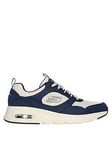 Skechers Skech-Air Court Trainers - Navy, White, Size 9, Men