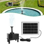 Yardin - Pompe solaire pour étang Fontaine de jardin,9V/2W Mini pompe solaire flottante fontaine avec 4 jets pour jardin, carré(Type d)