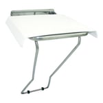 CM BATH ASI07 Folding Shower Seat with Stand, Stainless Steel/White, 420 x 365 x 315 mm