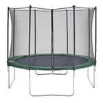 CZON Sports-trampoline exterieur enfant | Filet De Securite|Trampoline De Jardin|250 cm-Vert