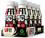 UFIT High 50G Protein Shake, No Added Sugar, Low in Fat, Vanilla Flavour Ready t