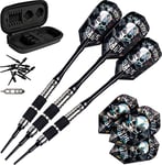 Viper Desperado 80% Tungsten Soft Tip Darts with Storage/Travel Case: Death Mark, Coarse Knurling, 18 Grams