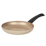 Salter BW11103EU7 Frying Pan – Non-Stick Induction Hob Suitable Fry Pan, Aluminium Egg Omelette Cooking Pan, Easy Clean, Soft/Cool Touch Handle, 10 Year Guarantee, Olympus Collection, 24 cm, Gold