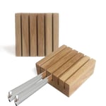 alouweekuky 2 Pièces Bloc Couteaux Cuisine, Range Couteaux Tiroir en Bois, Porte Couteau à Steak, Petit Rangement Couteaux Adapté aux Range Couverts