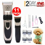 Pet Dog Electric Shave Clipper Hair Low Noise Cordless Cat Grooming Trimmer Kit