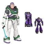 Buzz Lightyear Disney Ultimate Space Ranger Action Figure (12 Inch) & Disney Zurg Space Robot (13.75 Inch), Villain Action Figure from the Film, 4 Years and up