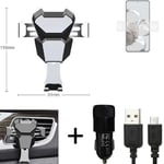 Car holder air vent mount for Xiaomi 12T Pro + CHARGER Smartphone