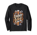 Enjoy a Cold Brew with Our Lager Love Beer Long Sleeve T-Shirt