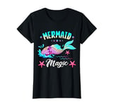 Mermaid Magic Siren Tail Sea Beach Birthday Party T-Shirt