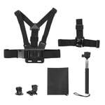 5 In 1 Universal Action Camera Accessories Kit For Gopro Sports Cameras Head SLS