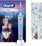 Oral-B Pro Kids Electric Toothbrush with Frozen Stickers & Travel Case Age 3+