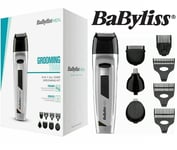 BABYLISS 8-in-1 CORDLESS MALE GROOMING KIT NOSE BODY HAIR CLIPPER BEARD TRIMMER