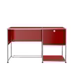 USM - USM Haller 107 skrivbord Ruby Red - Skrivbord - Fritz Haller,Paul Schärer - Röd - Metall