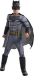 Batman Justice League Deluxe Dräkt till barn (8-10 år)Stl. 140/L)