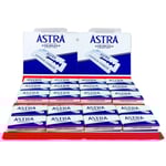 Astra (Blue) Superior Stainless Dubbeleggade Rakblad 100-pack