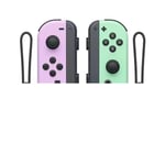 Nintendo Switch-kontroll Joycon trådlös Bluetooth-spelkontroll fjärrväckning med snöre, stödjer fitnessring purple+green