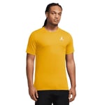 NIKE Jumpman Emb Crew T-Shirt Yellow Ochre/White M