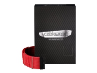 CableMod C-Series PRO ModMesh RM Black Label, RMi & RMx - Strømkabelsett - rød