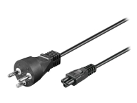 goobay - Strömkabel - IEC 60320 C5 till Typ K (hane) - AC 250 V - 10 A - 2 m - svart - Danmark