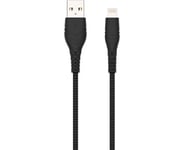 Andersson Lightning Cable 0,5m Black 2.4A
