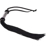 Bondage BDSM Whip Flogger Large Rubber Black 41 cm Length Long 35 cm Tails