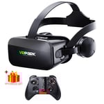 Lunettes VR 3D casque de réalité virtuelle casque pour lentilles de téléphone lunettes appareils Viar Smartphones contrôleur visionneuse de jeu cellulaire - Type Headphone Remote B #B