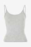 Gina Tricot - Topp Basic Strap Singlet - Grå