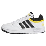 adidas Hoops Shoes-Low, FTWR White/Core Black/Bold Gold, 28 EU