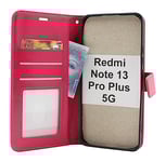 Crazy Horse Wallet Xiaomi Redmi Note 13 Pro+ 5G (Hotpink)
