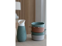 Nuuroo Nuuroo - Bidon-Flaska I Silikon Med Sugrör Pax Dusty Green Kapacitet 350 Ml